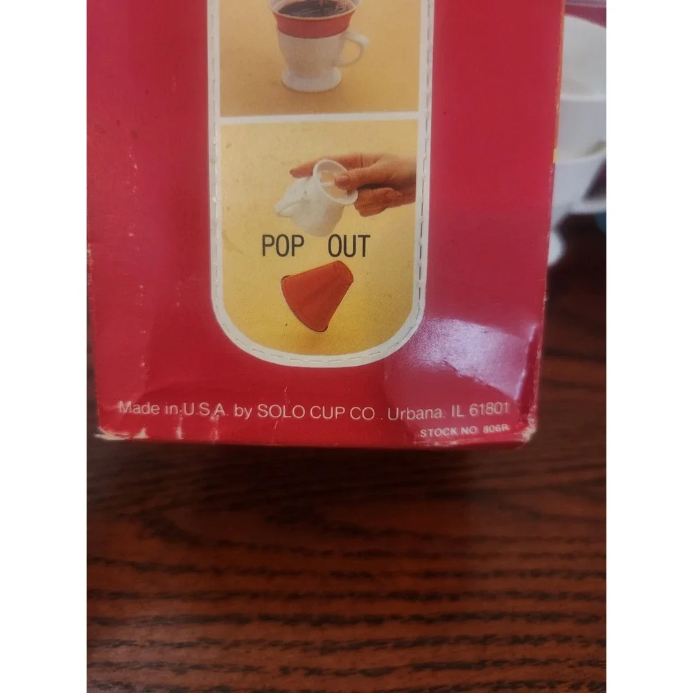 Vintage Solo Cozy Cups In Original Box 50 Cozy Cup‎ Refills 13 Cozy Cups